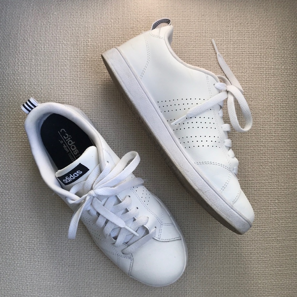 White Adidas Neo Advantage Sneakers size 8.5